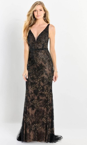 Montage Mother of the Bride/Formal Gown M2212;Black/Nude; Size 16; New with Tags