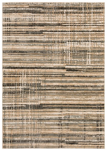 Gray Crosshatch Rows Banded Lines Stripes Door Mat KM8 - Aprx 1' 8" x 2' 6" - 第 1/2 張圖片