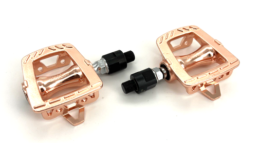 MKS GR-9 Alloy Road Bicycle Bike Platform Pedals Copper Edition (Q)