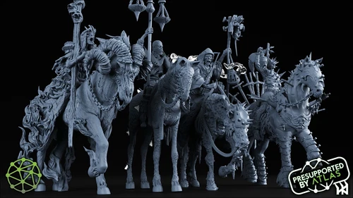 Four Horsemen of the Apocalypse by Atlas | D&D | DnD | Print on Demand