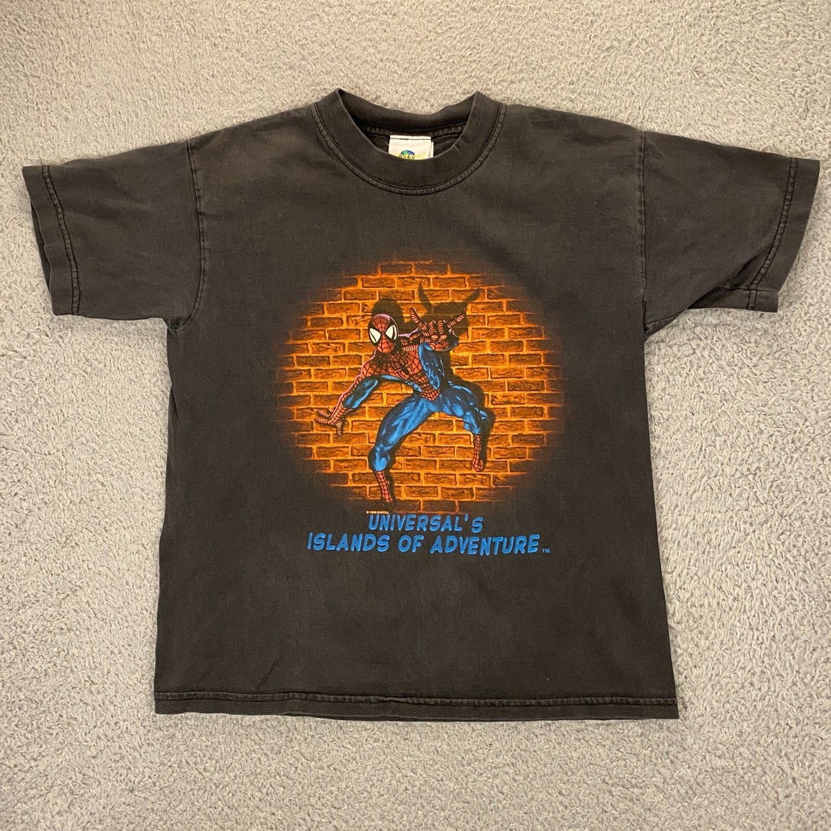 Vintage Universal Studios 1999 Marvel Spiderman T-Shirt Kids Vintage Universal Studios 1999 Marvel Spiderman T-Shirt Kids