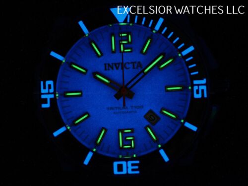 New Invicta Men 50mm PRO DIVER AUTOMATIC NH35A Blue Tritium Dial Blue Tone  Watch