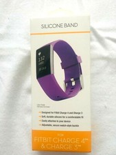 WITHit Silicone Band for Fitbit Charge 4 Charge 3 PURPLE New in Box PA018