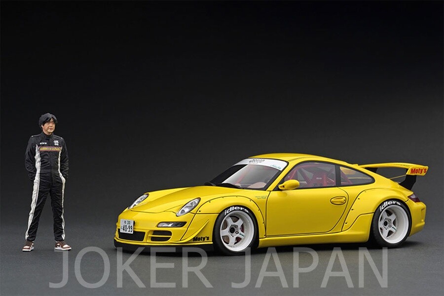 イグニッションモデル　1/18　IG3245　RWB 997 Yellow Ignition Model IG3245 1/18 RWB 997 Yellow With Mr. Nakai JDM