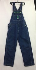 Liberty Bibb Overalls Blue Denim Carpenter Pants Mens Jeans Size 36x30 Cotton