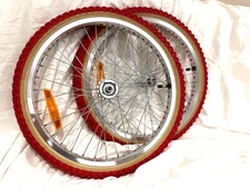 Mongoose Genuine 2022 Pro Class Style 36H Wheelset- Red Tape - U.S. TAXES INCL