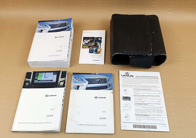 Lexus LX570 2015 Owner Manual Navigation Hand Book with Leather