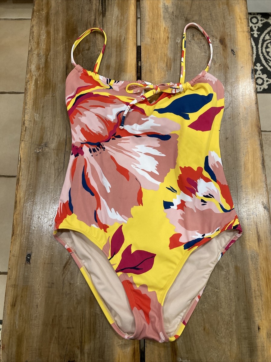 アメリカ直輸入！Kona Sol ワンピース水着 Lサイズ (USサイズS) Kona Sol Women's Tropical Print Long Sleeve One Piece