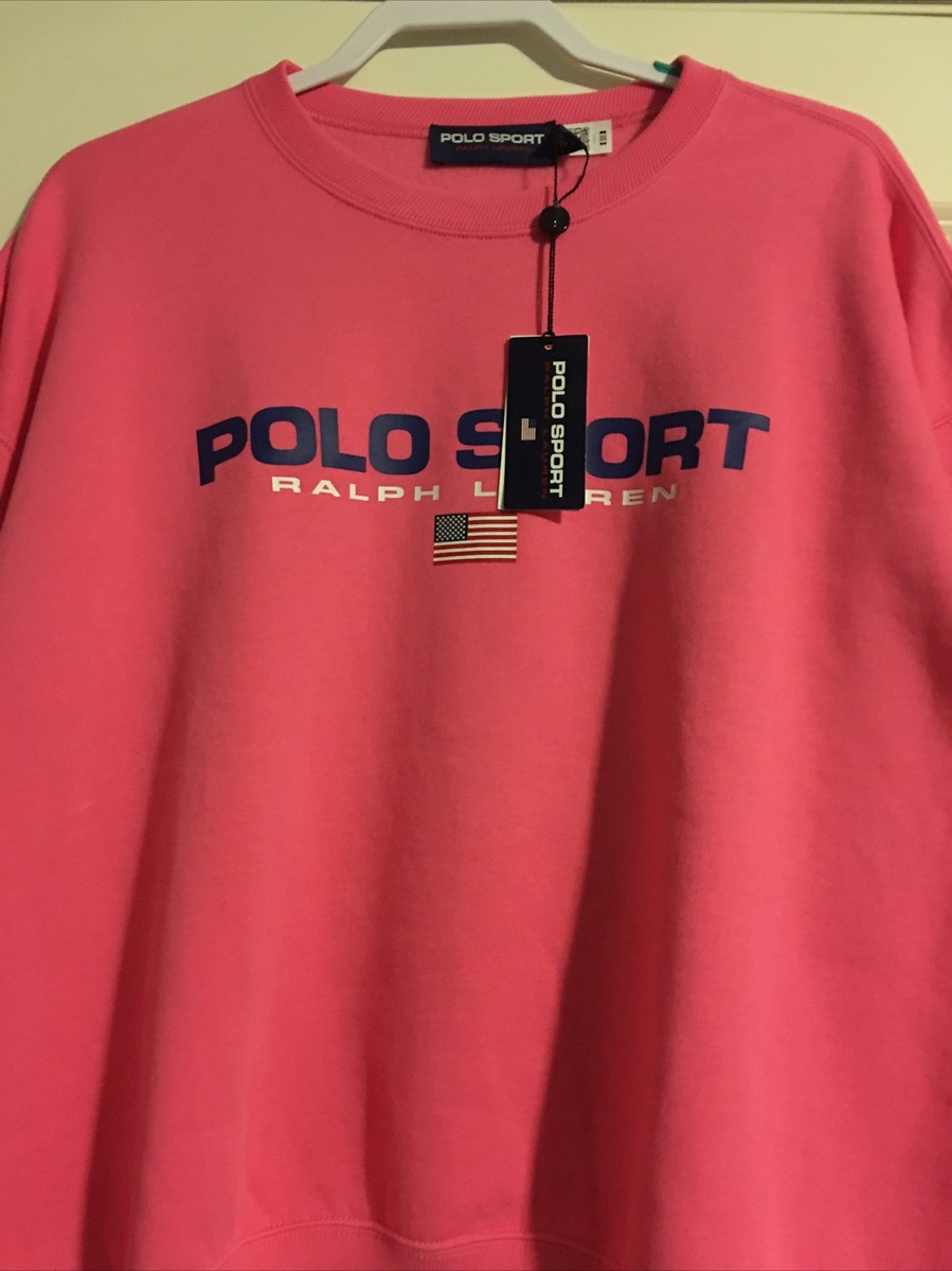 NWT POLO RALPH LAUREN Womens XL Blaze Knockout Pink Polo Sport