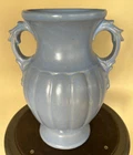 Vintage McCoy Pottery Blue / Periwinkle 12” Double Handle Vase no chips or crack