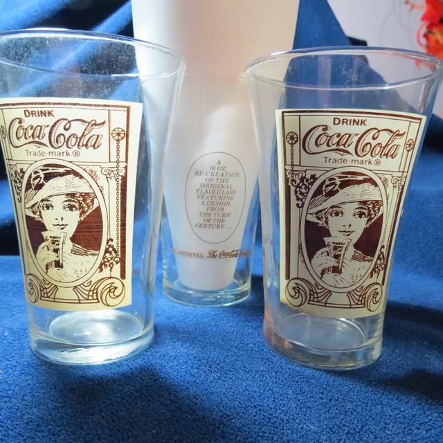 3 Vintage CocaCola Company Archives 160z. Glasses eBay