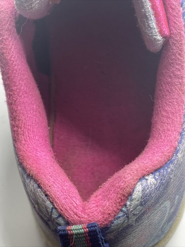 Disney Girls Size 8 Sneakers Athletic Tennis Shoes Frozen Pink Purple Blue - Picture 11 of 22