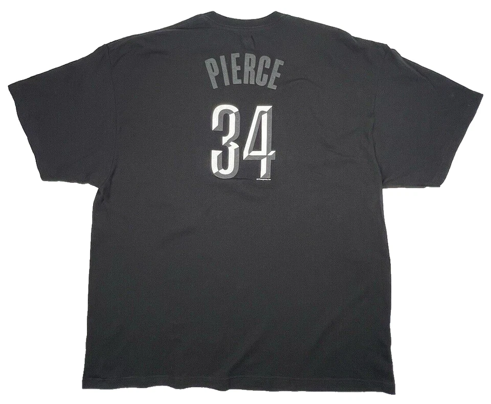 Brooklyn Nets Pierce Majestic Jersey Mens 2Xl Black NBA Double Sided T Shirt - Image 2 of 4