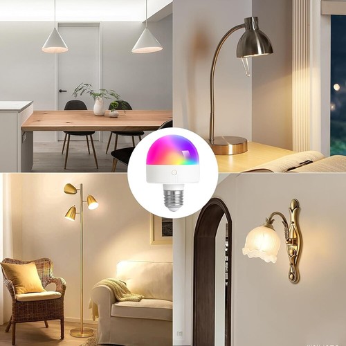 2 Stück LED Glühbirne Dimmbar RGB mit Fernbedienung Timer Akku Aufladbar USB E27 - Bild 12 von 12