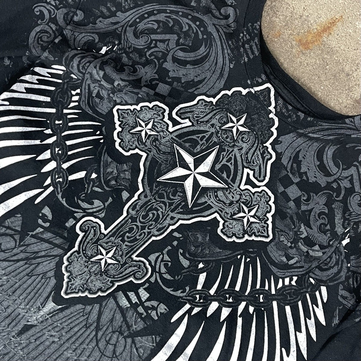 sick asf size large grunge y2k opium cyber wings & cross sick asf size large grunge y2k opium cyber wings & cross