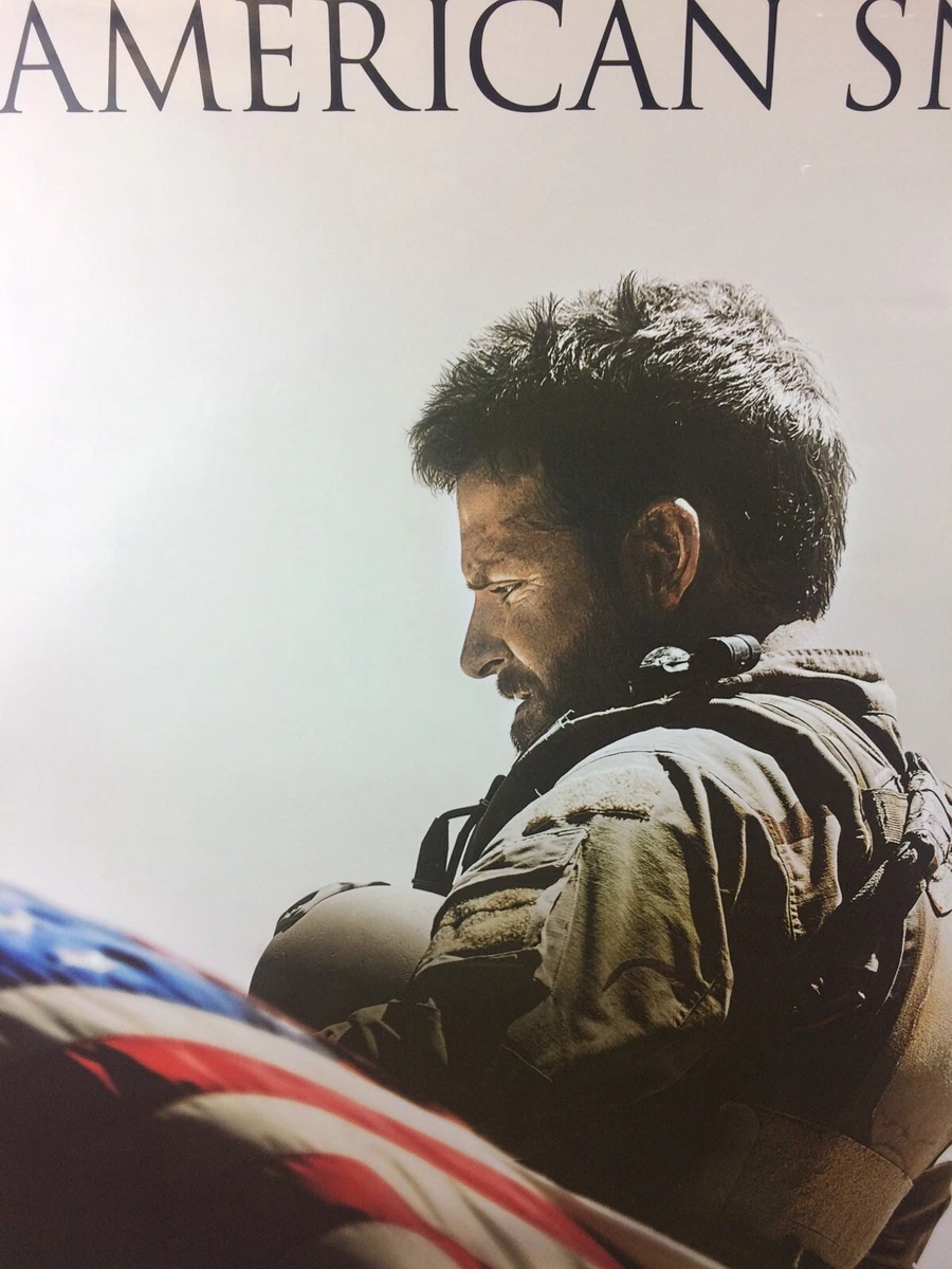 American Sniper Movie Blu Ray Poster Bradley Cooper Large 39.75 X