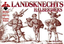 Red Box Models 1/72 LANDSKNECHTS WITH HALBERD 16th Century Figure Set