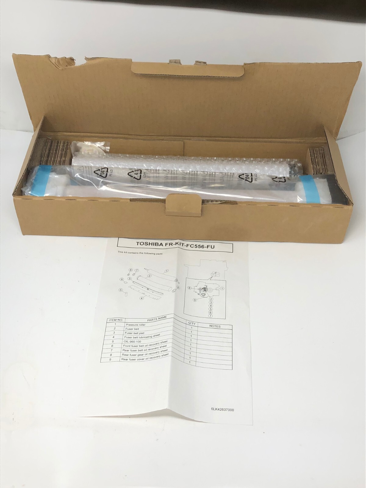 TOSHIBA GENUINE FR-KIT-FC556-FU 6LK42666000 FUSER REBUILD  