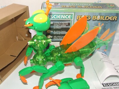 IQ Science Bug Builder funktionstüchtig verpackt mit Anleitung Alter 5+ Vintage V Tech Spielzeug