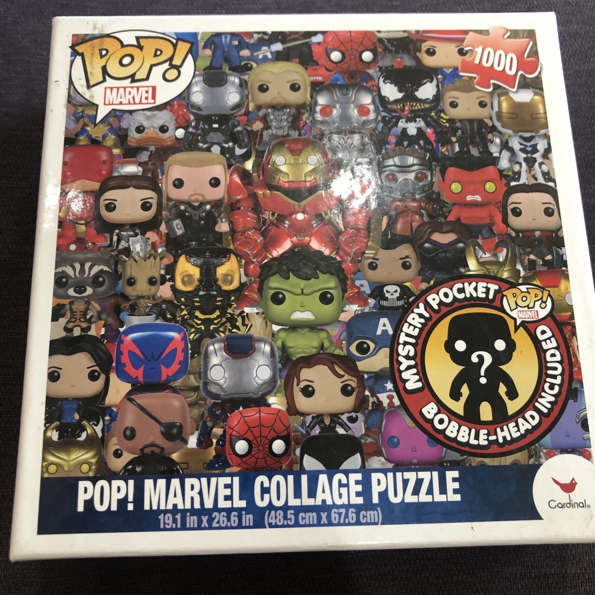 Funko Pop! Marvel Collage Puzzle 1000 Pieces Includes Bobble  Head! - Main Image