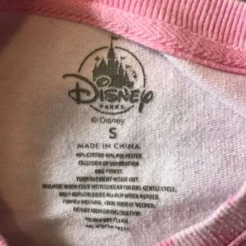 Disney Parks Pink Kids S Sequin Castle Long Sleeve Crew Neck Sweatshirt - Picture 3 of 4
