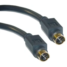6-Feet S-Video Cable DVD DSS SVHS Cable S-Video M/M, 24K Gold Plated PID 102402
