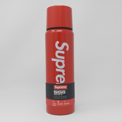 SIGG x Supreme FW20 Vacuum Insulated Bottle Red White 0.75L BPA