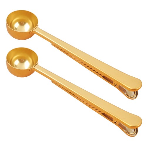 Coffee Scoop Stainless Steel Golden Multi Function Measuring Spoon Great Tea - Picture 7 of 7