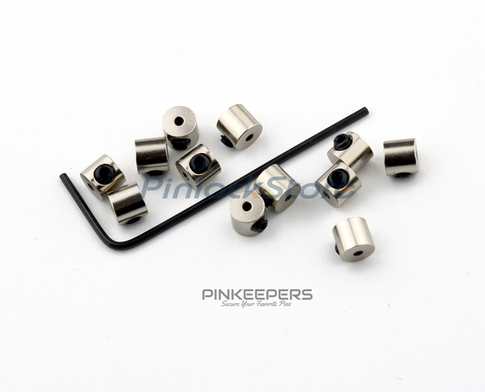10 New Pin Keepers/Pin Badge Locks/Locking Pin Backs for Enamel Lapel