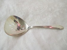 Vintage 1951 National Silver plated pierced Bon Bon Spoon King Edward