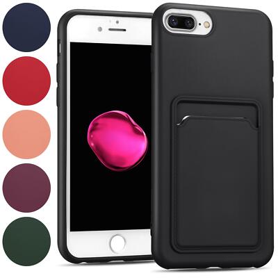 Handyhülle für iPhone 7 Plus / 8 Plus Hülle Schutzhülle Kartenfach Slim Case