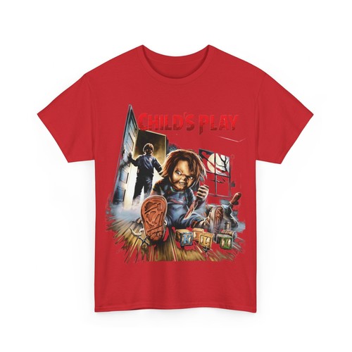Child’s Play Movie Chucky Horror T Shirt Unisex Heavy Cotton Tee - Picture 146 of 157