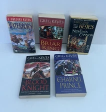 Greg Keyes (J. Gregory Keyes) Lot of 5 Fantasy DEL REY Books - Blood Knight King