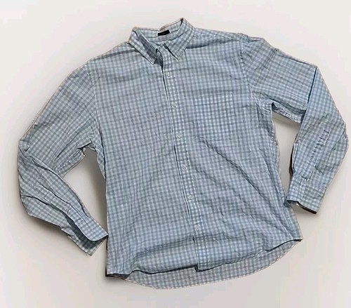 J.Crew Flex Washed Shirt Mens Med Plaid Button-Down Pocket Preppy Casual - Picture 5 of 11