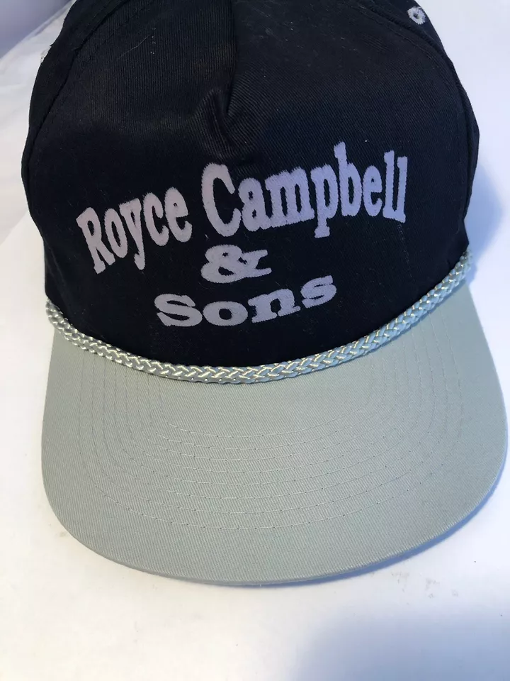 Gorra Royce Campbell & Sons Trucking Vintage Snapback Sombreros Negros Foto 2 de 4