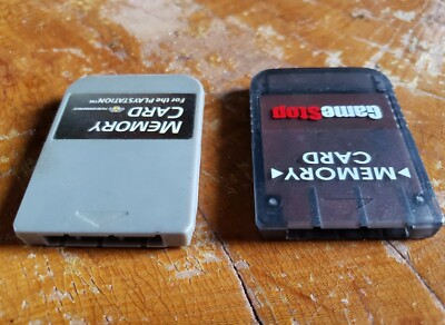 初代 プレステ Memory Card PS1 Memory Cards for the Sony PlayStation 1 Storage Lot Of 7