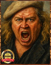 SAM KINISON - Tribute Art - 11x14 METAL SIGN - Hand-Signed by Artist