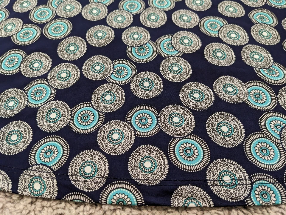 Maxi Falda Gilli Para Mujer Mediana Azul Mandala Geométrica Floral Elastizada EE. UU. Foto 2 de 4