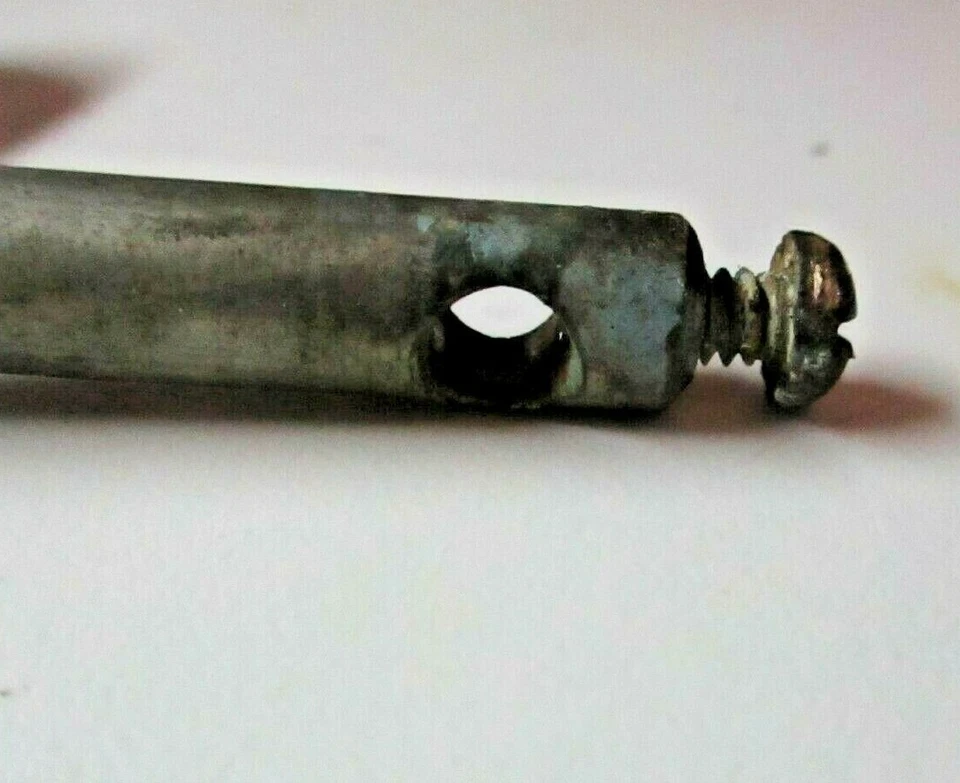 White Porcelain Lever L Shape For 1/4" Inch Rod Toilet Flapper Lift Arm Antique - Image 4 of 4