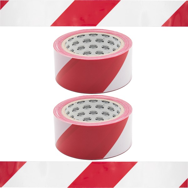 Absperrband Trassenband Flatterband Sperrband Warnband Signalband Rot / Weiß-image