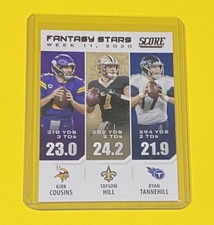 2021 Panini Score Football Cousins/Hill/Tannehill FANTASY STARS INSERT #FS12 🔥
