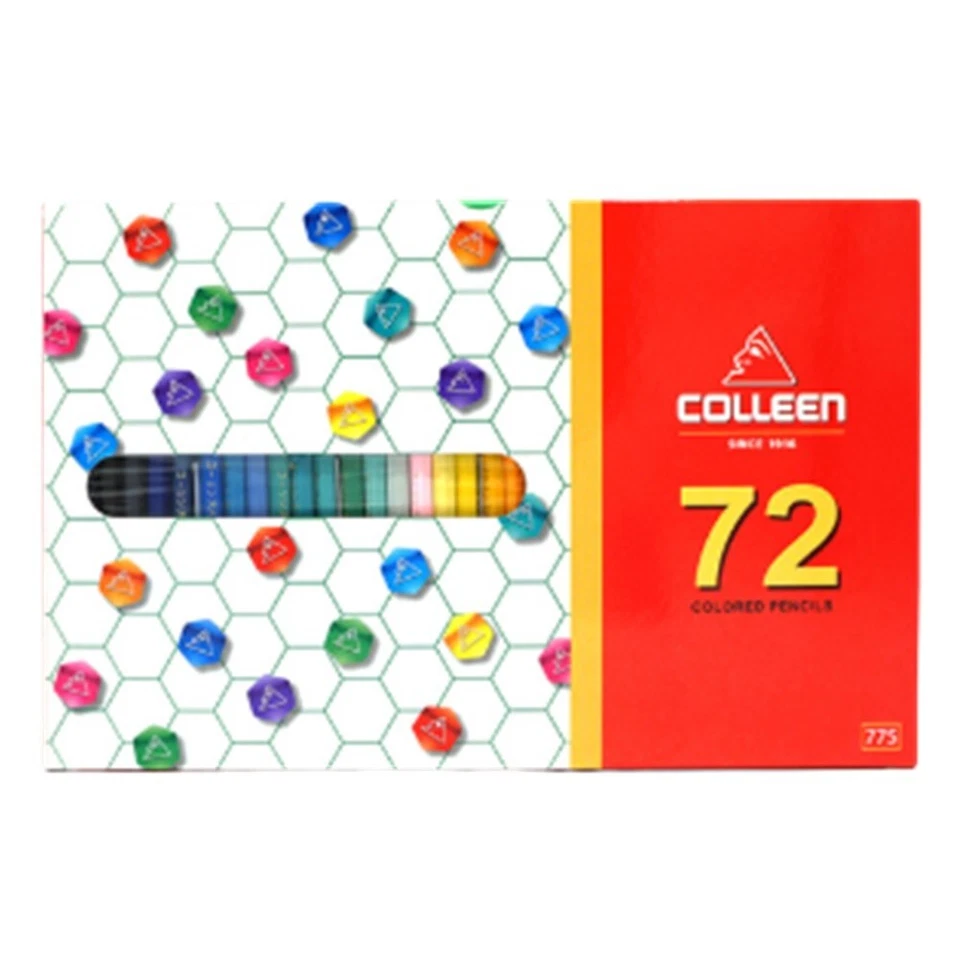 Colleen Colored Pencils Wood 72 Colors Art Gift Painting Drawing Sketch Set 1Box - Image 2 of 4