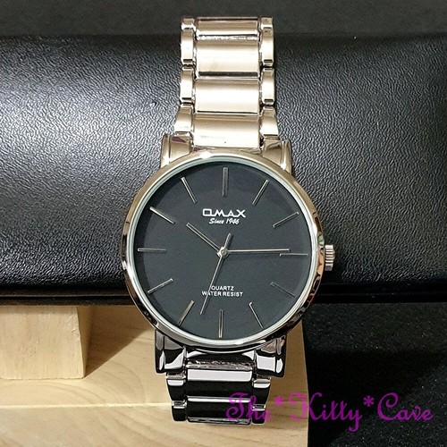 Classic OMAX Designer Waterproof Stainless Steel Rhodium Pltd Dress Watch HBJ867 - Picture 7 of 10