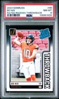 Bo Nix 2024 Panini Rated Rookie Throwback #46 PSA 8 NM-MT RC