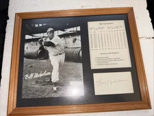 Bill Nicholson Autographed Photo And Major Achievements 1936-1953. See All Pics