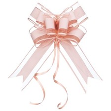 15 PCS 6 Inch Large Light Pink Pull Bows For Presents Gift Baskets Wrapping