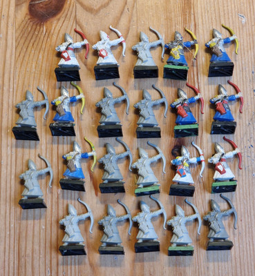 High Elf Archer x 22 Monopose Plastic Warhammer Fantasy Old World 4th Edition