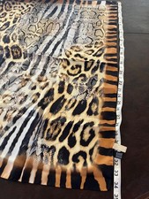 italian silk square scarf 35 by 35 inches animal print colors