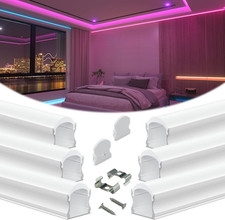6Pack 3.3FT/1M Excellent Spotless LED Channel LED Strip Diffuser Channel Thicker