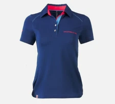 Porsche Polo Womens Sz M Rennsport Reunion VI Racing Performance Shirt Finn Ryan